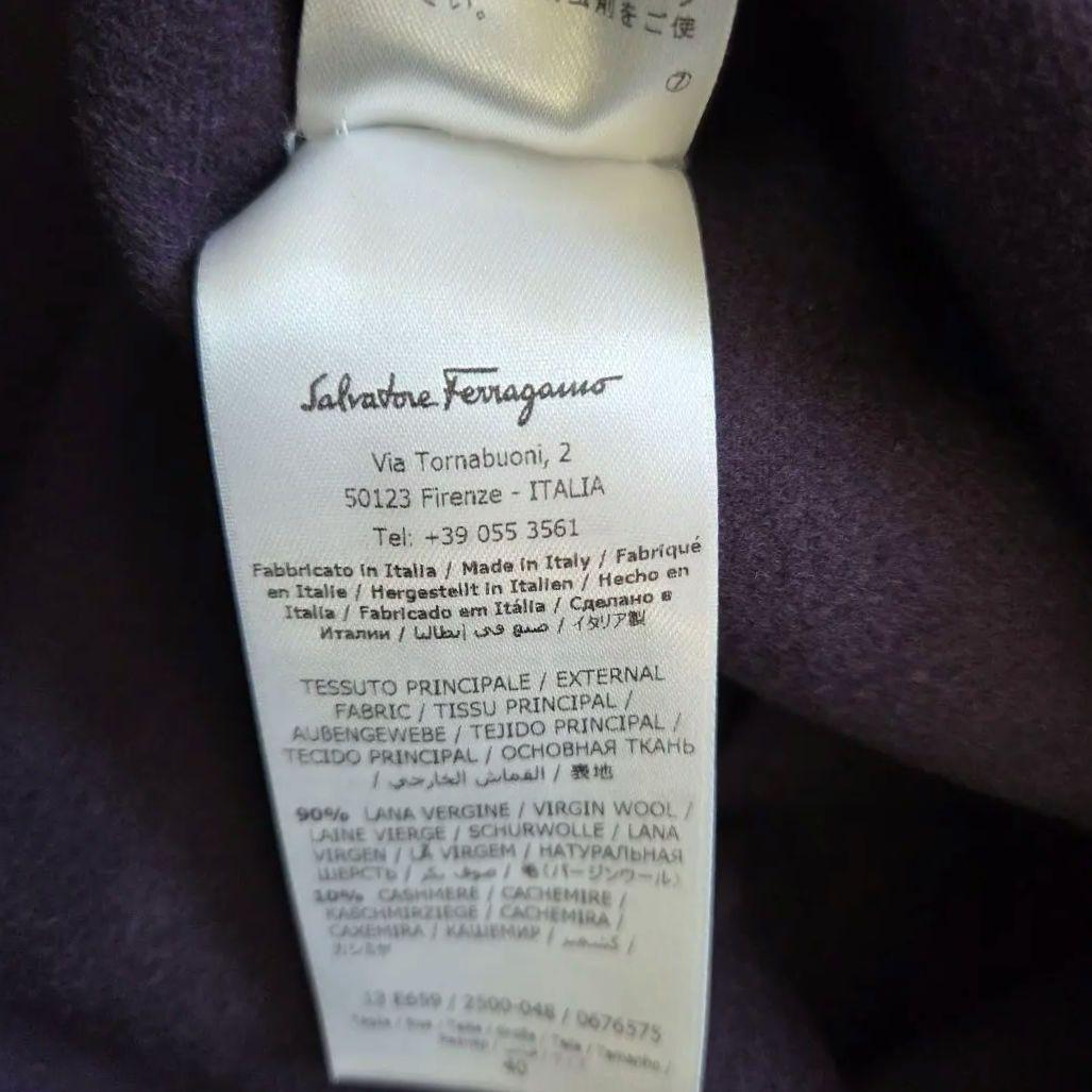 サルヴァトーレフェラガモ　ロングコート　ガンチーニ　カシミヤ　大きいサイズ