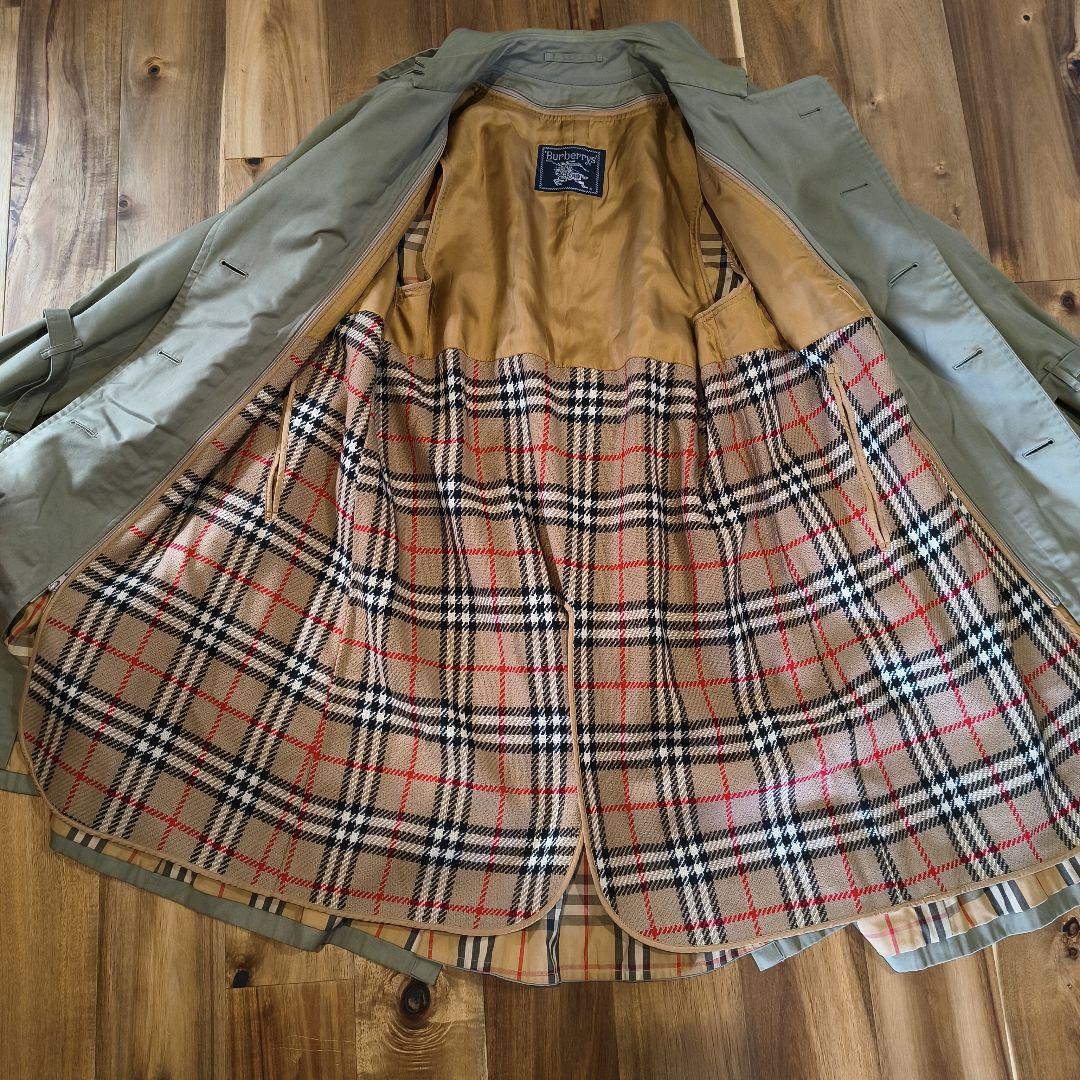 90年代★Burberrys’バーバリーズ★ベージュトレンチコート★Mライナー付