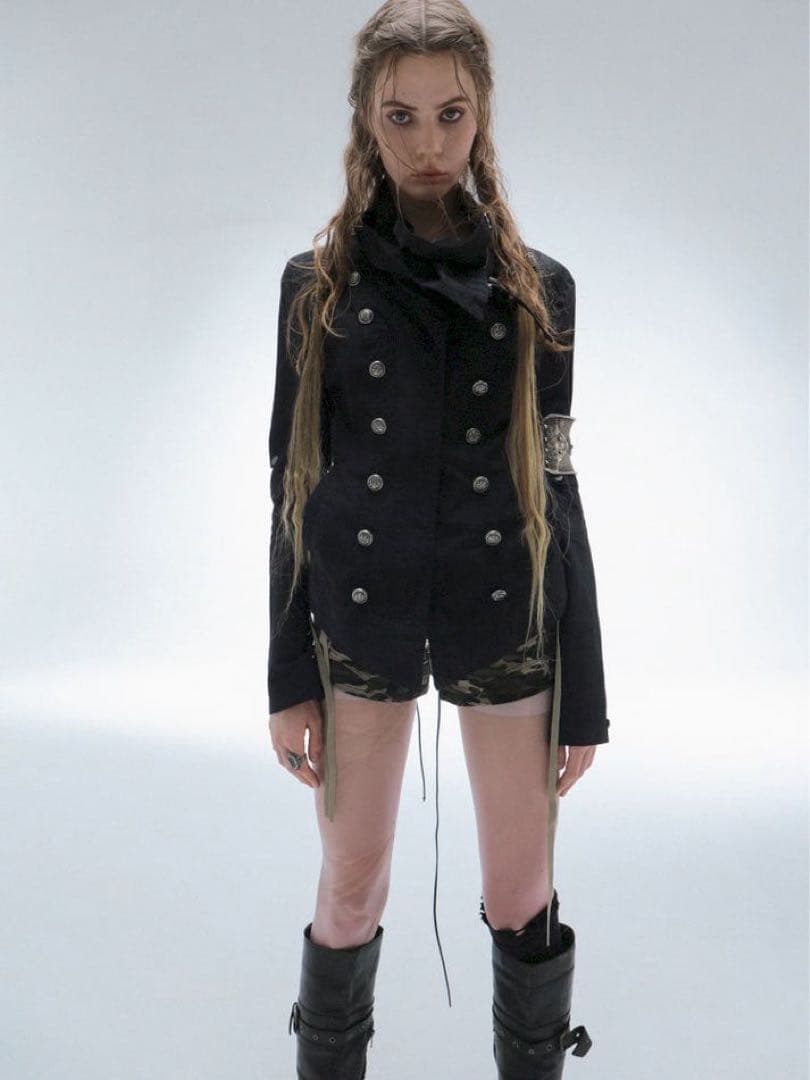 doublepunch ナポレオン ジャケット 黒 M