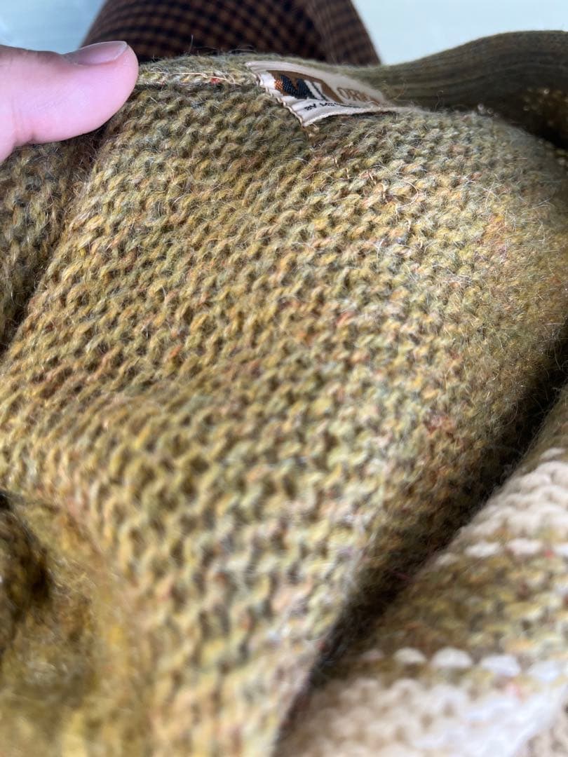 【60s】 ORIGINAL Styles モヘアカーディガン シャギー 毛足