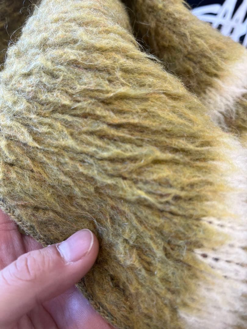 【60s】 ORIGINAL Styles モヘアカーディガン シャギー 毛足