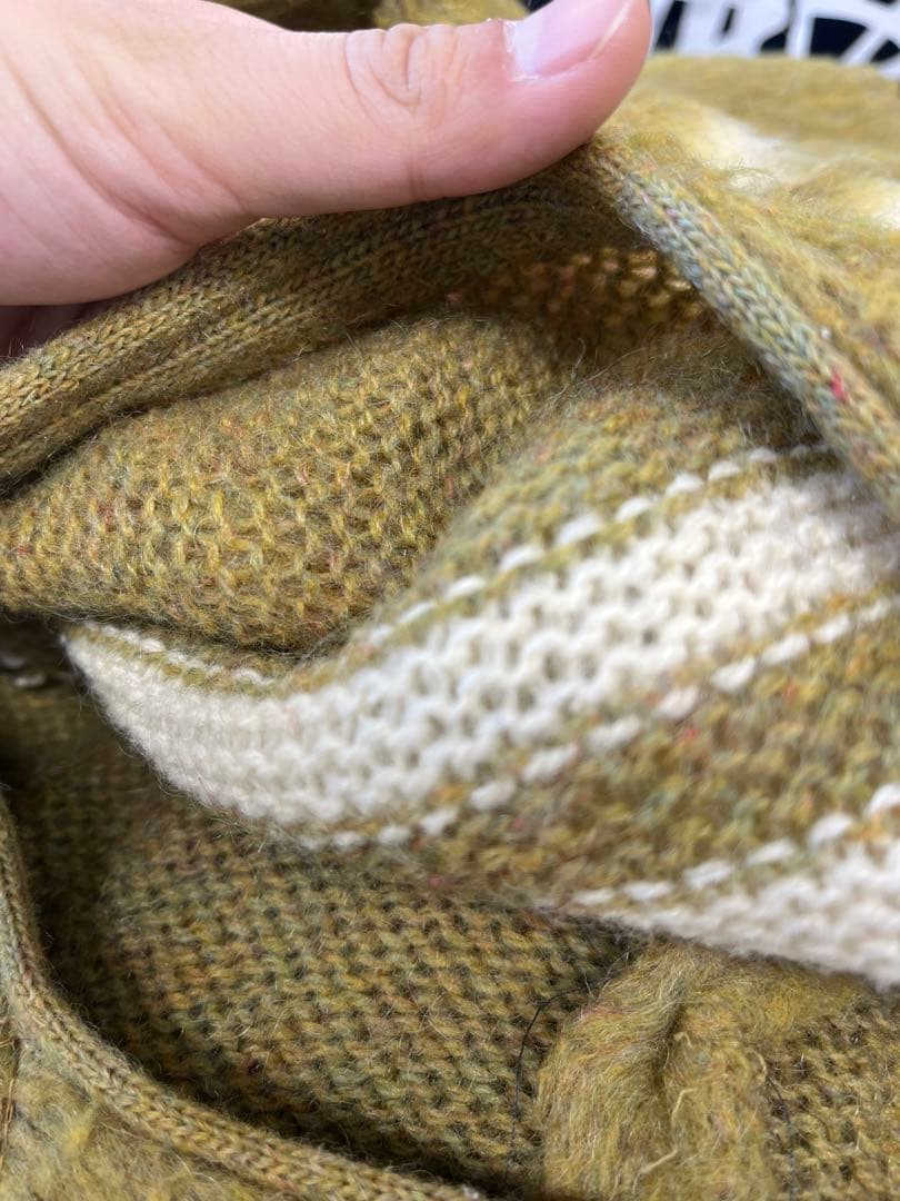 【60s】 ORIGINAL Styles モヘアカーディガン シャギー 毛足