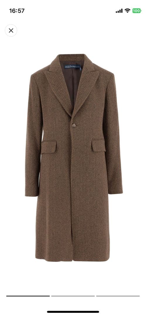 新品 ポロ ラルフローレン コート 4 ブラウン 14万程