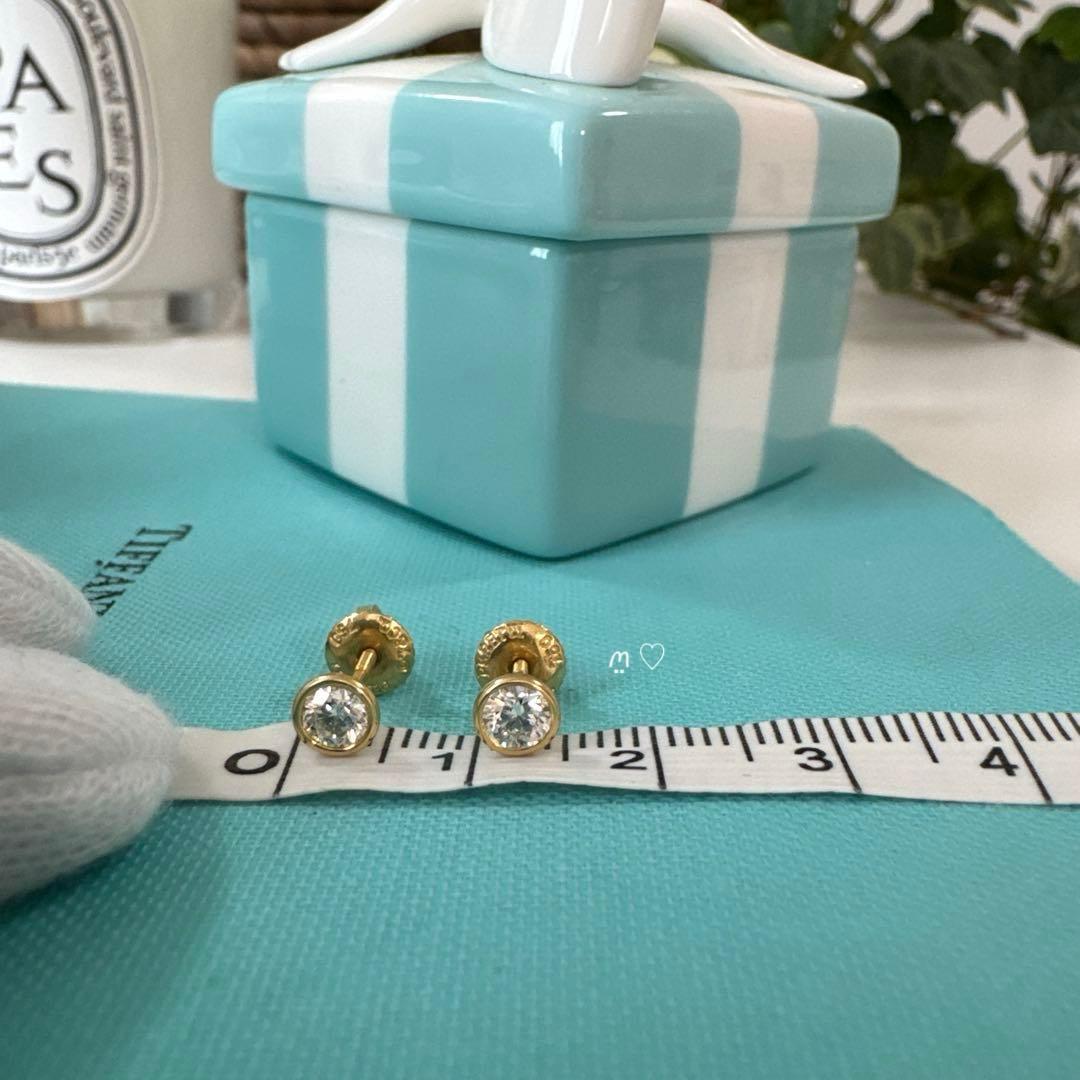 ティファニー　ダイヤモンドバイザヤードピアス0.44ct　Ꮶ18イエローゴールド