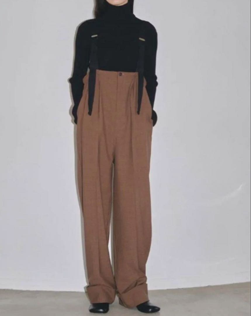 todayful サスペンダーハイウエストパンツ　36