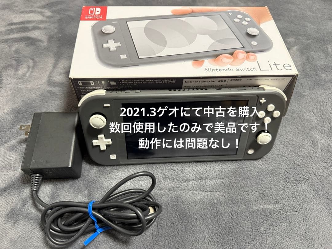Nintendo Switch Lite グレー 本体　美品