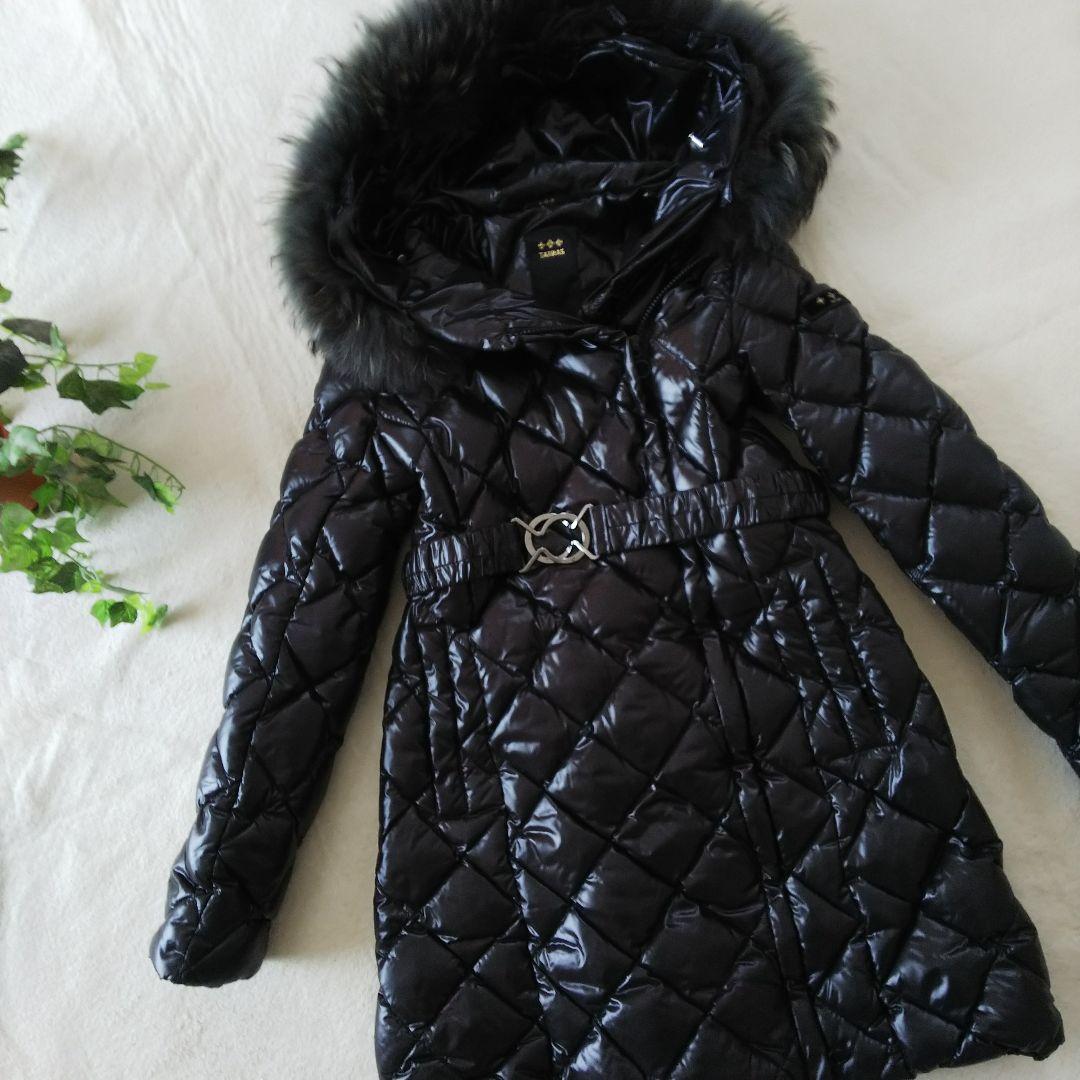 【美品 M】TATRAS タトラス 最高級 ダウンコート ジャケット ロゴ刺繍