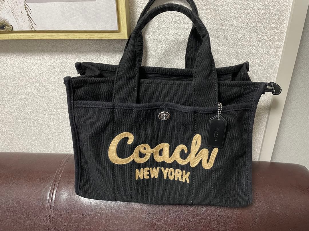COACH コーチ　カーゴトート　ブラック