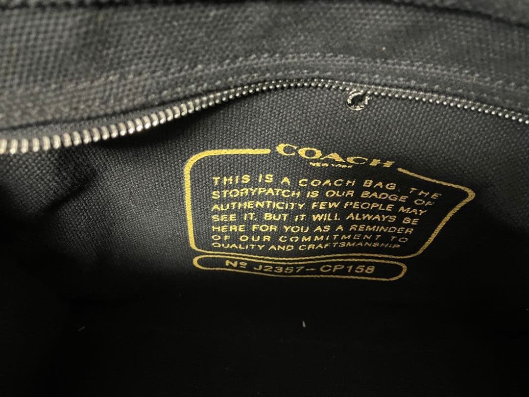 COACH コーチ　カーゴトート　ブラック