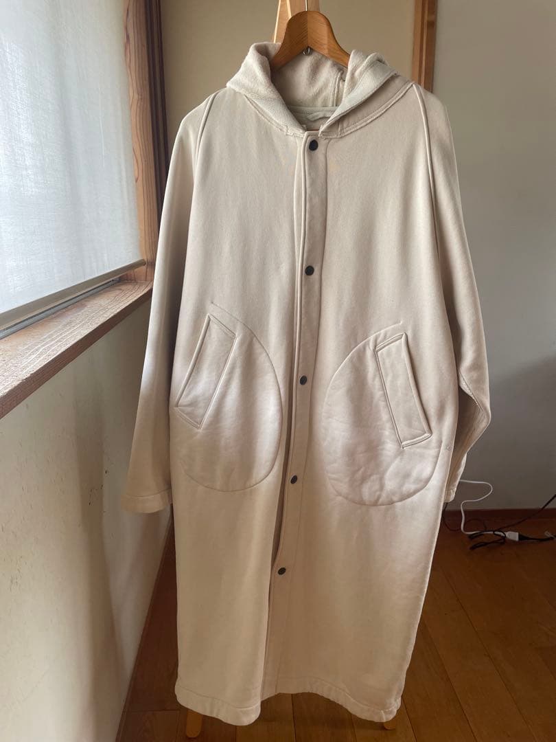 45R ムートン裏毛のフードコート