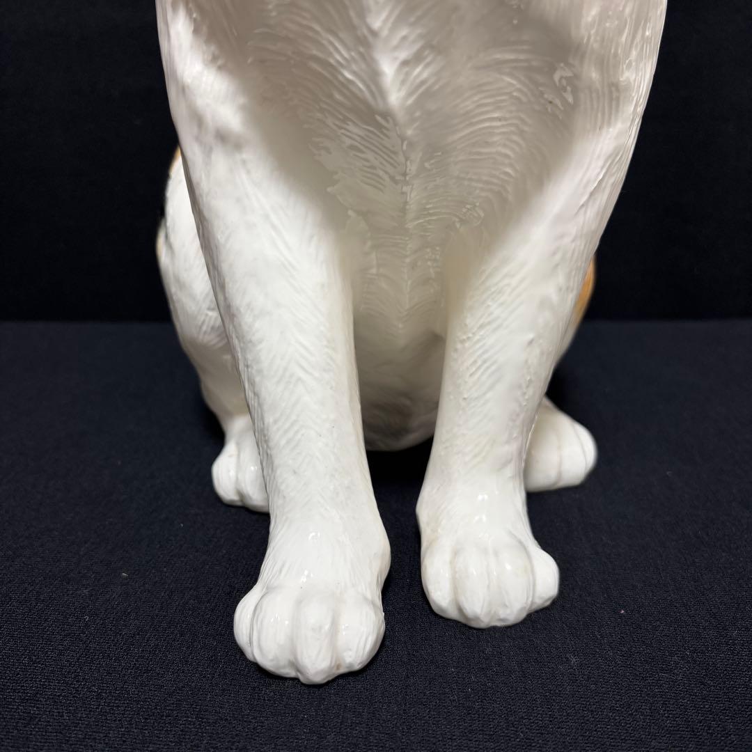 大きな三毛猫ちゃん陶器高さ39センチ