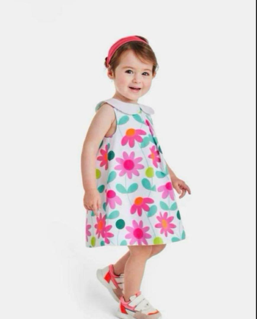 【新品タグ付き】Jacadi フラワープリントワンピース　36M