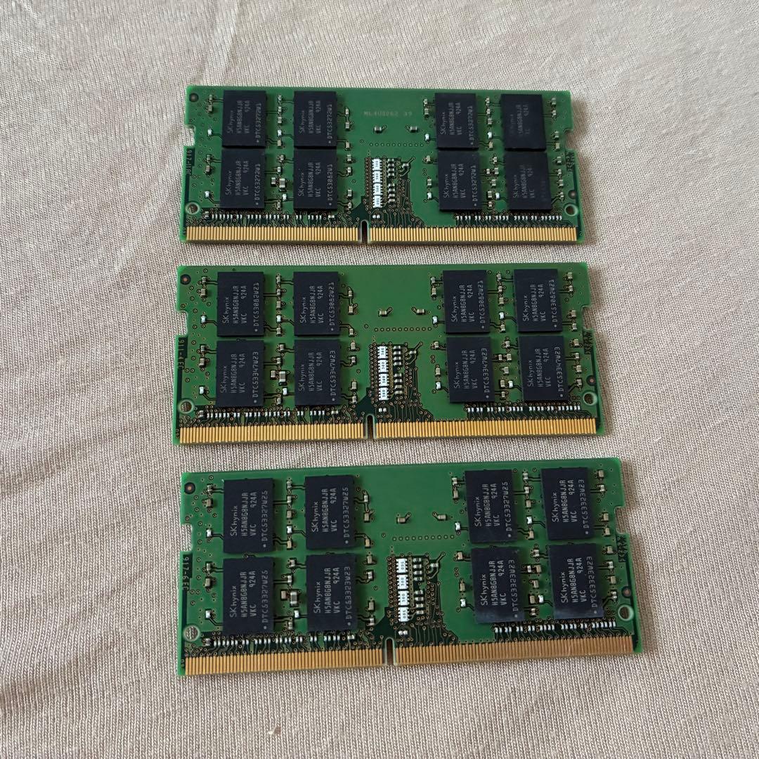 Hynix PC4-2666Vメモリ 3枚セット