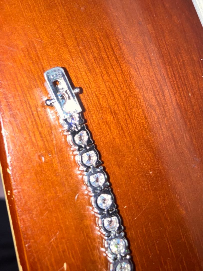 舐達麻着用 シルバー925 テニスブレスレット ジルコニア アバランチ