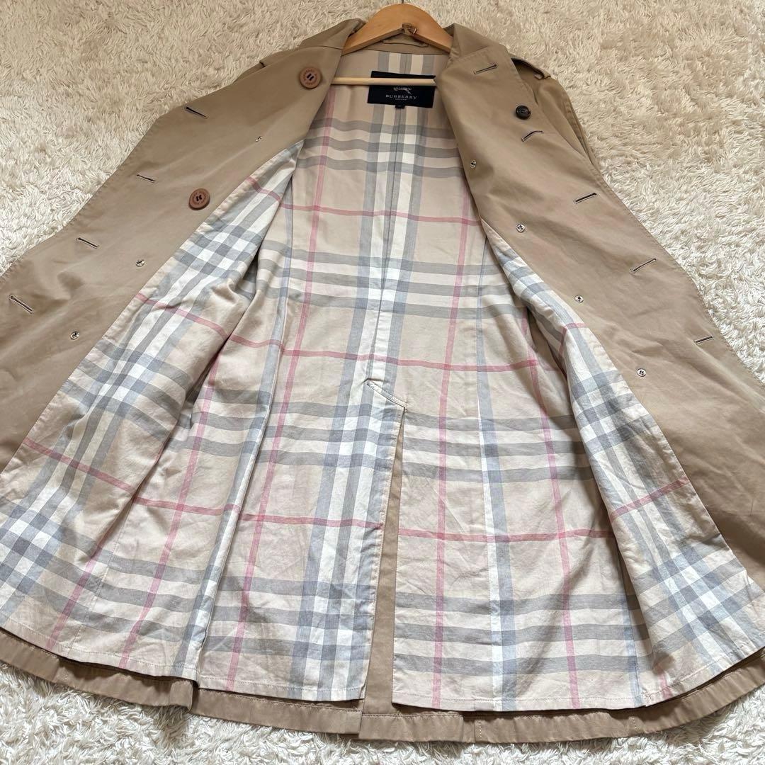 美品✨バーバリーロンドン トレンチコート ハニーベージュ L メガチェック