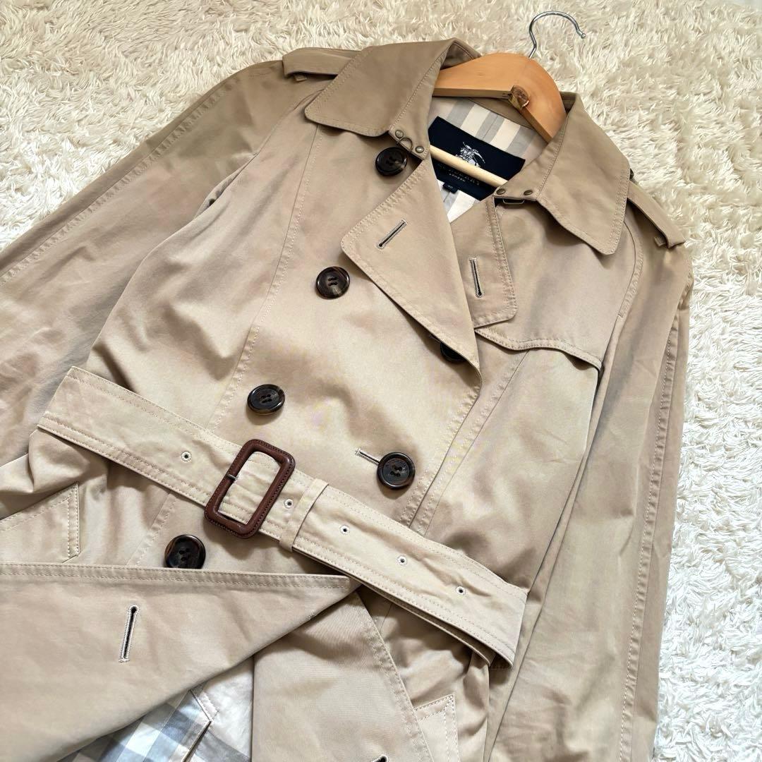 美品✨バーバリーロンドン トレンチコート ハニーベージュ L メガチェック