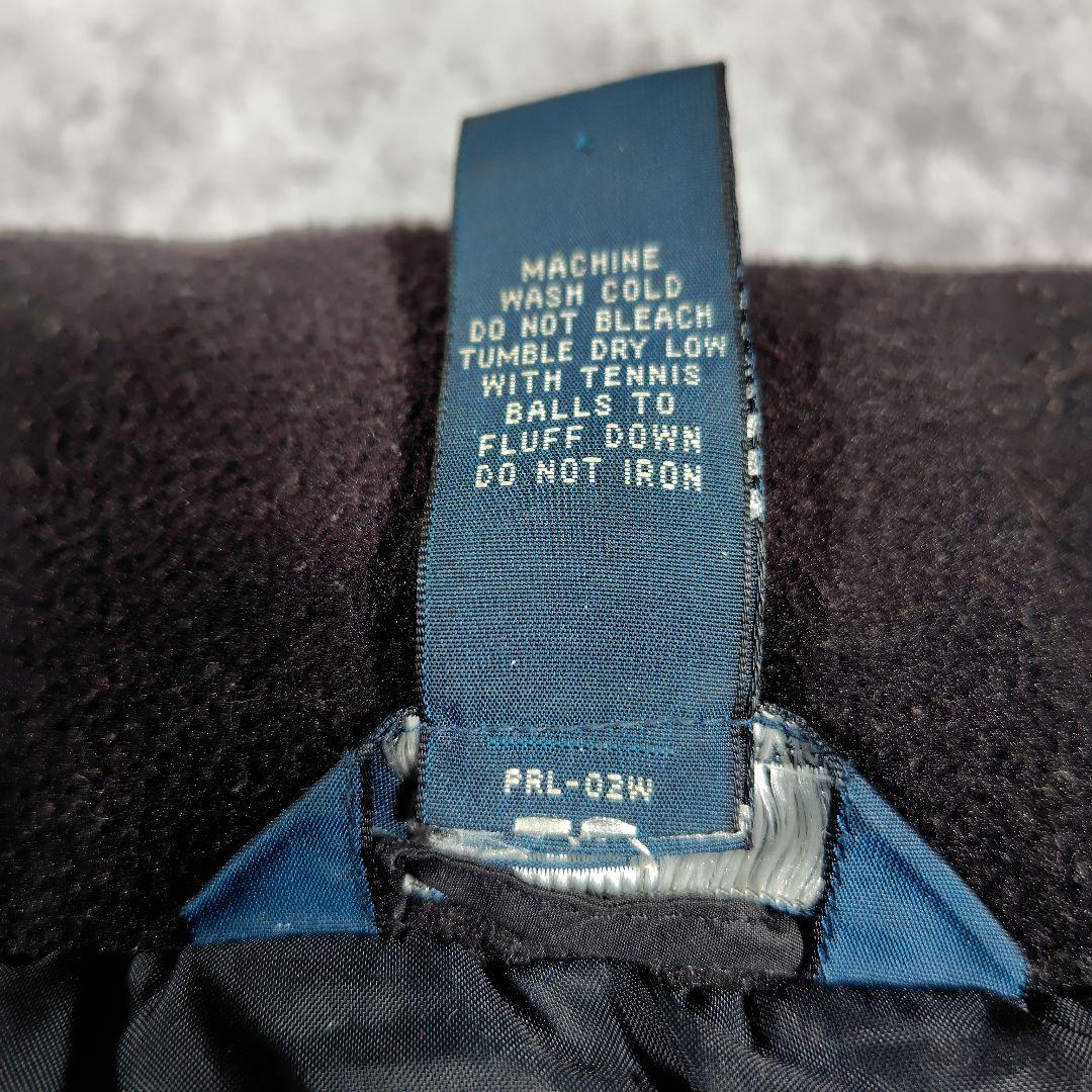 ポロ・ラルフ・ローレン レディース　ブラックダウンベスト　刺繍　12-14