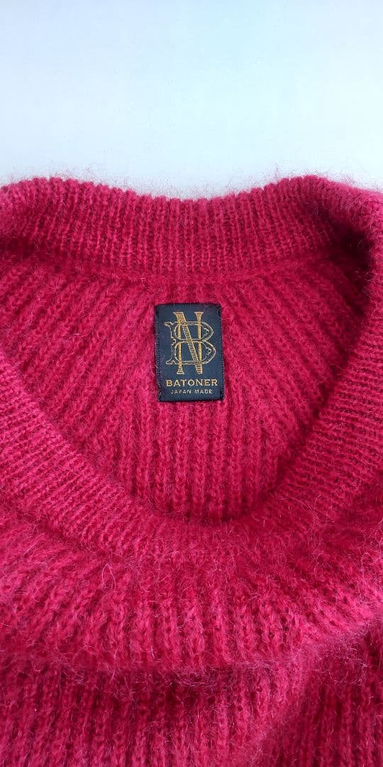 【超美品♥️BATONER♥半額以下】 モヘア ニット 1 レッド