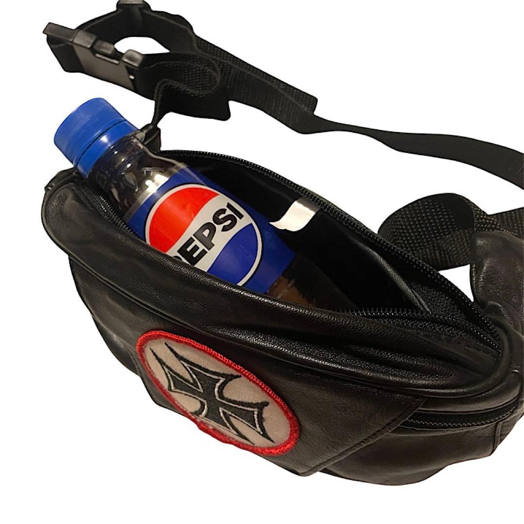 90s ウエストコーストチョッパーズ アイアンクロス ウエストポーチ ビンテージ