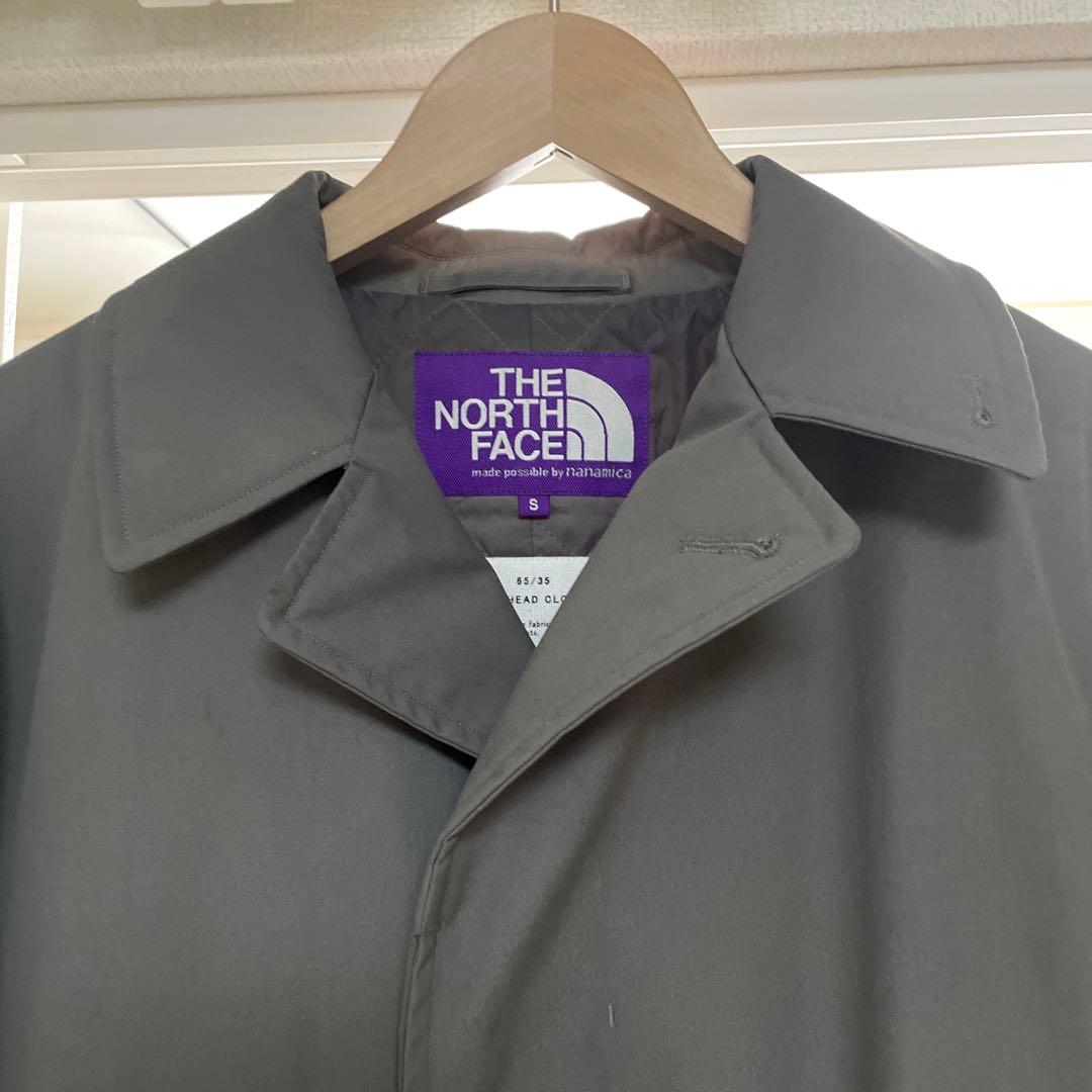 ザノースフェイスパープルレーベル ステンカラーコート（チャコールグレー）