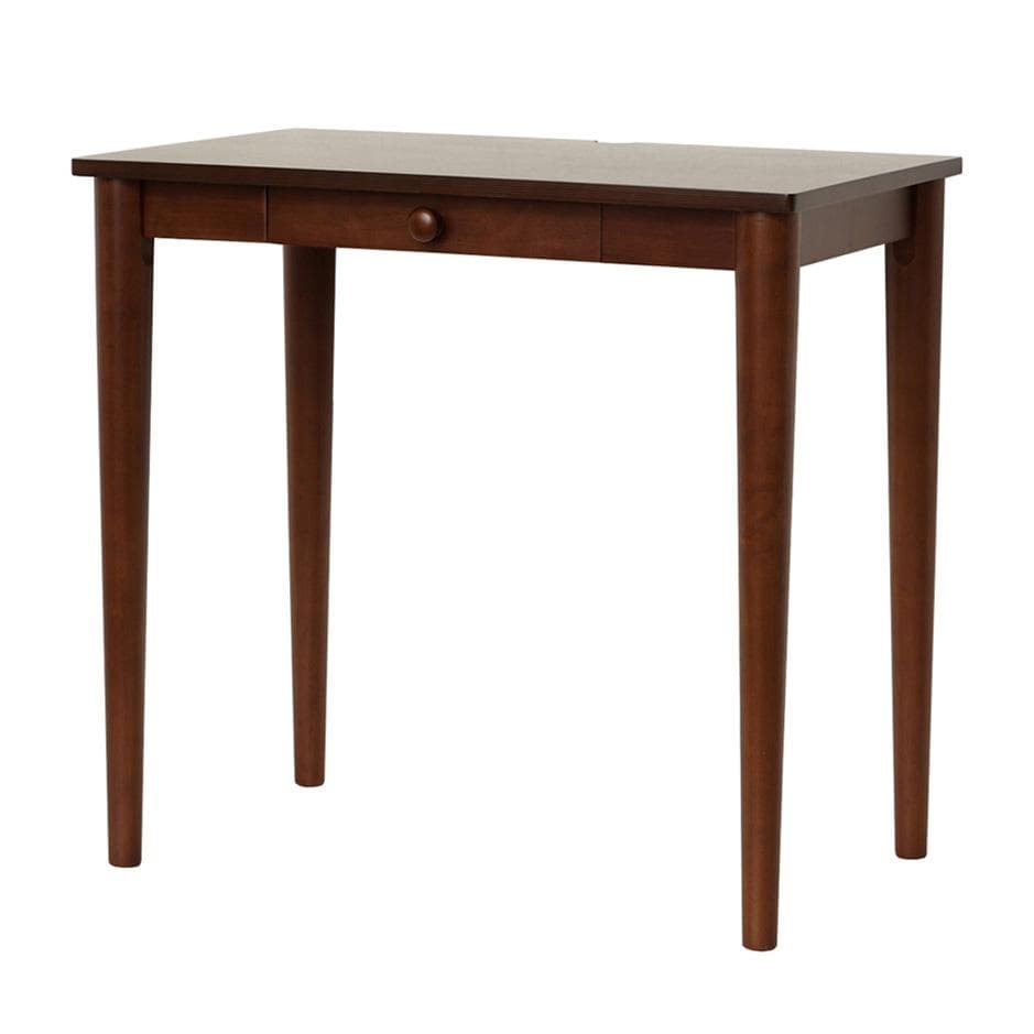 コンパクトデスク 引出1杯 幅75cm ブラウン