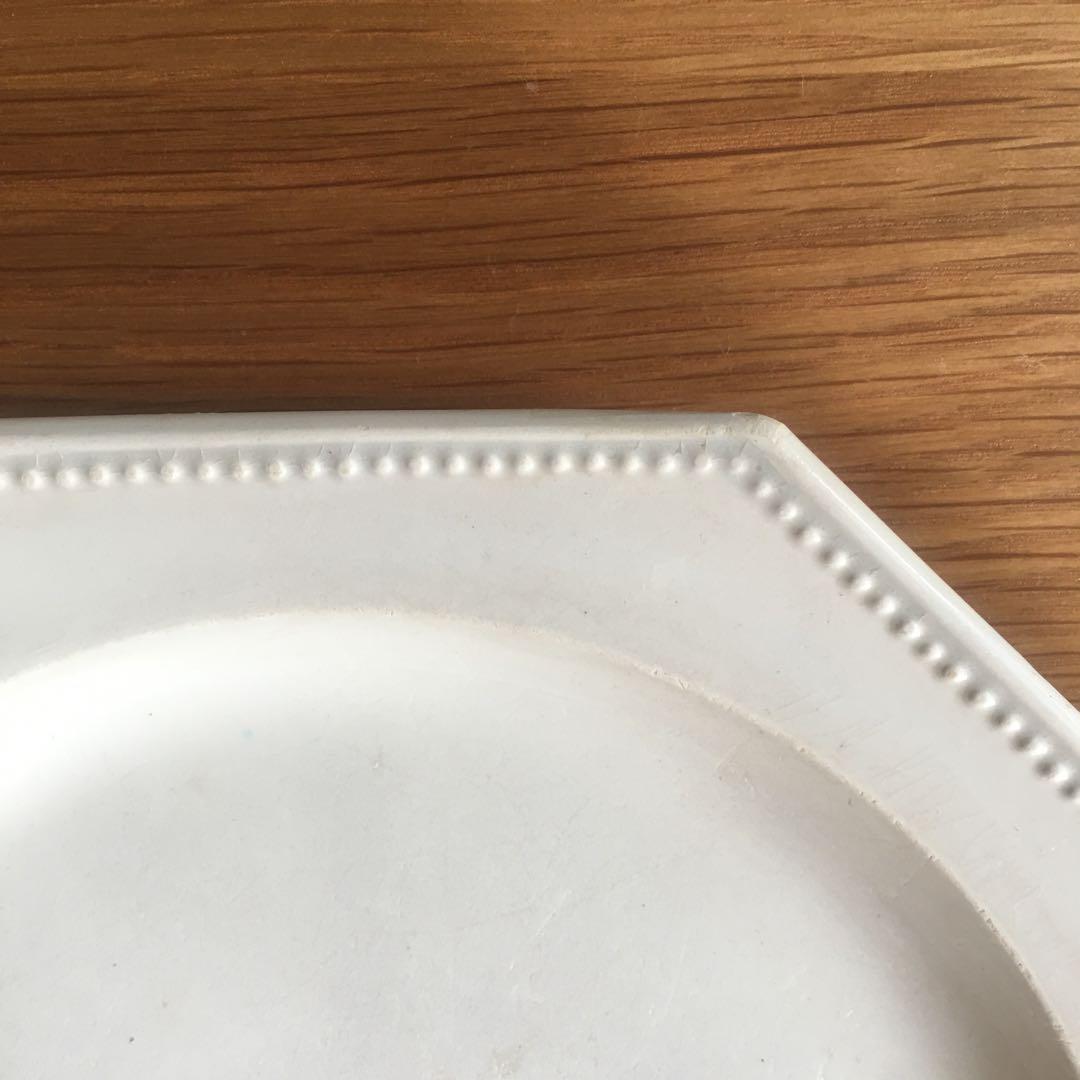 美品 オクトゴナル プレート ファイアンスフィーヌ モントロー アンティーク