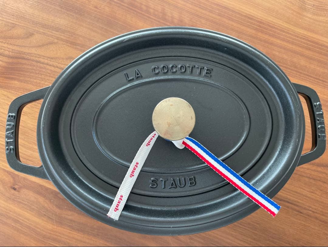 【美品】ストウブ ピコ・ココット オーバル 27cm ブラック