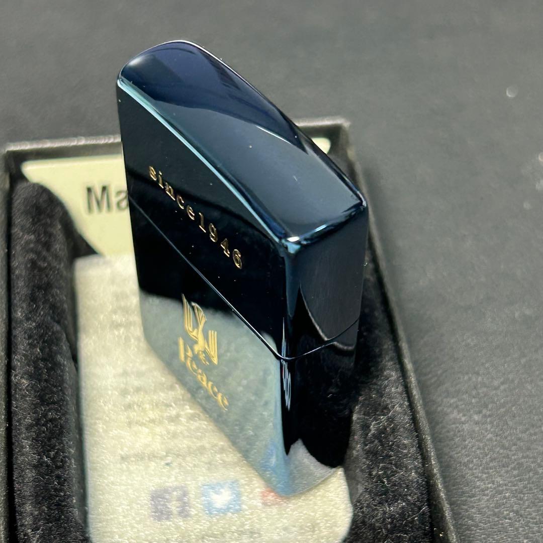 ジッポー　ピース　ブルーチタン