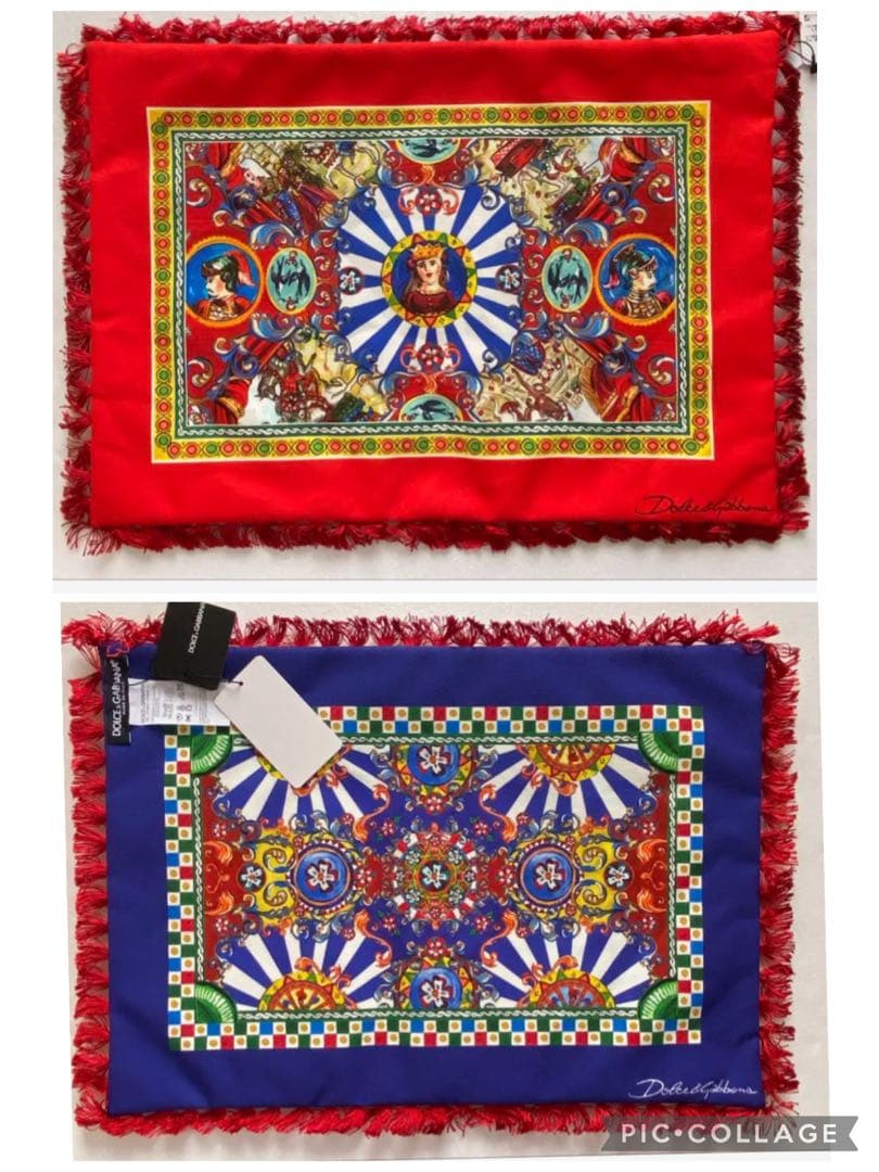 新品◆ドルチェ&ガッバーナ ランチョンマット 2枚セット シチリアンカレット