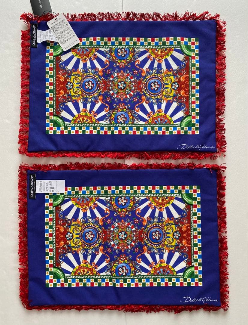 新品◆ドルチェ&ガッバーナ ランチョンマット 2枚セット シチリアンカレット