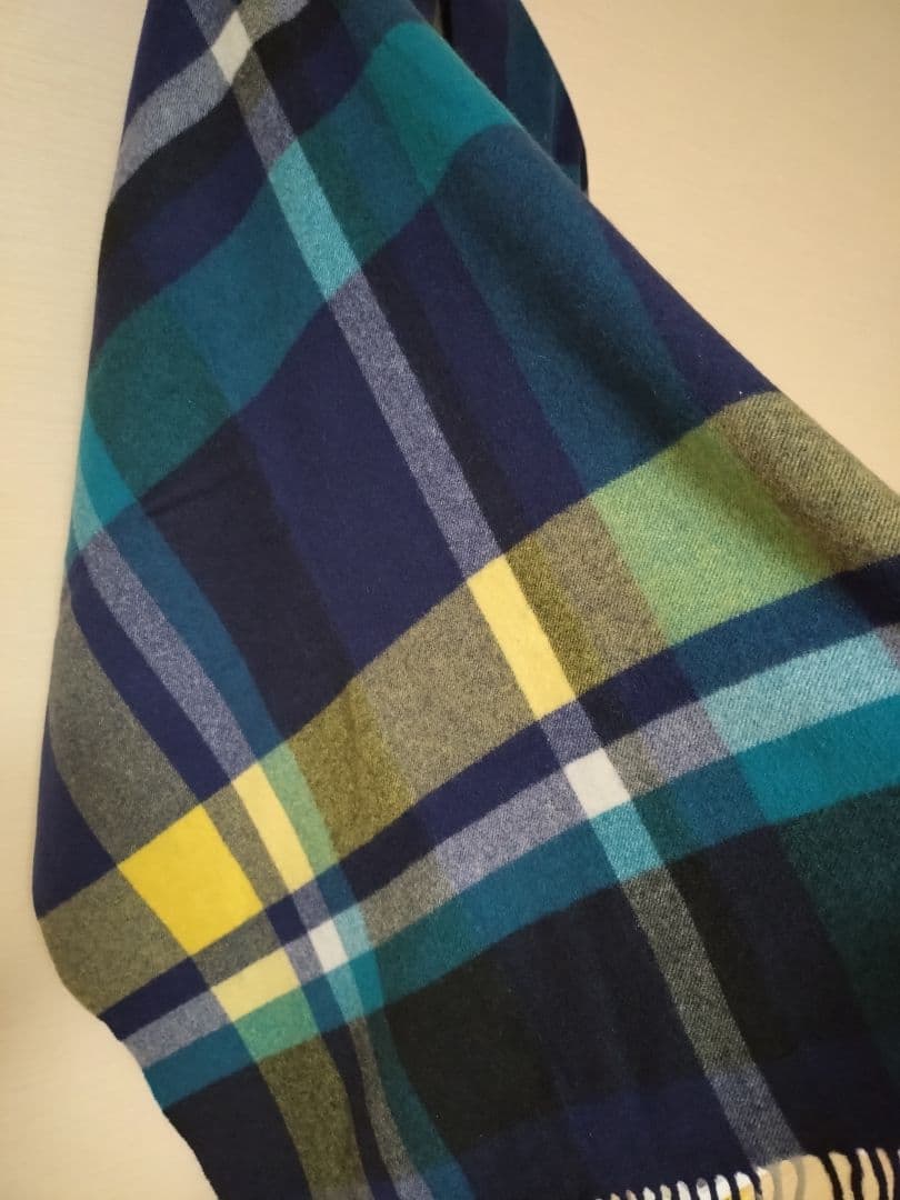 イエナ　カシミヤ　チェックストール