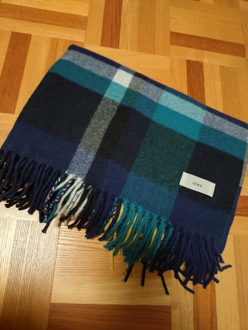 イエナ　カシミヤ　チェックストール