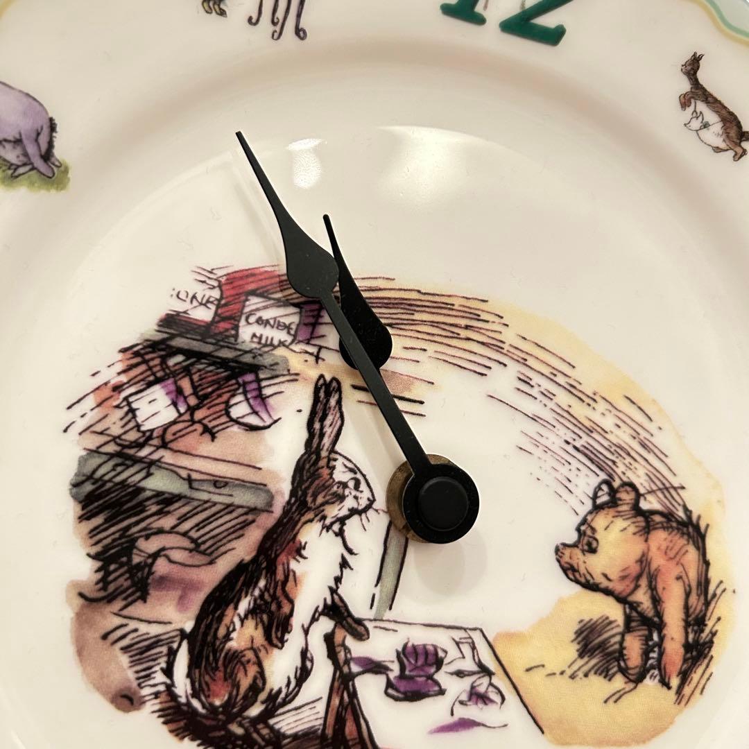 ククル　80【希少】ノリタケ クラッシックプー 振り子時計 くまのプーさん