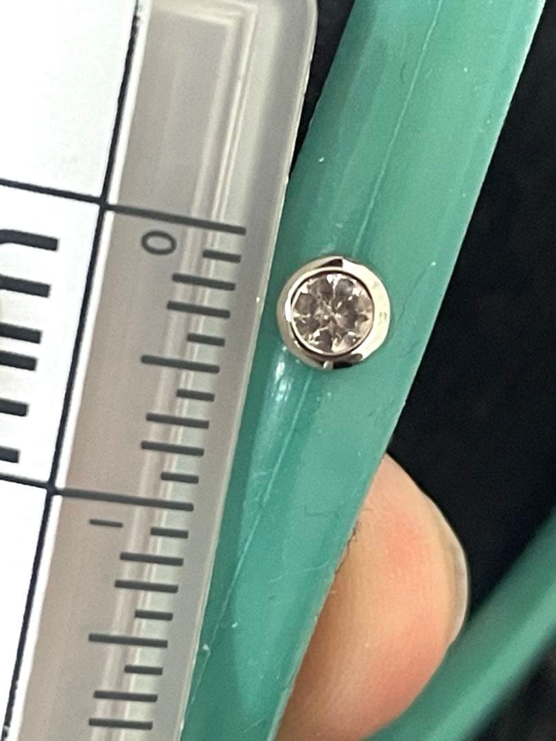 BIAL★PT900★金属アレルギーでも着用可能★モルガナイト★