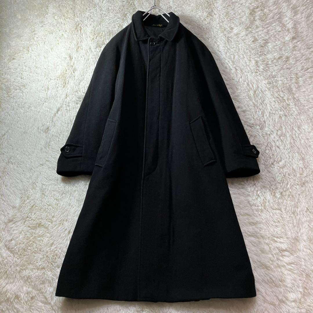 美品 イタリア製 ブルーミングデールズ ロングコート カシミヤ混 L相当
