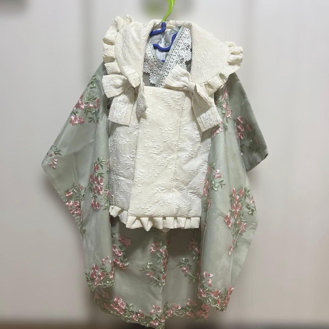 キャサリンコテージ 七五三 グリーン着物