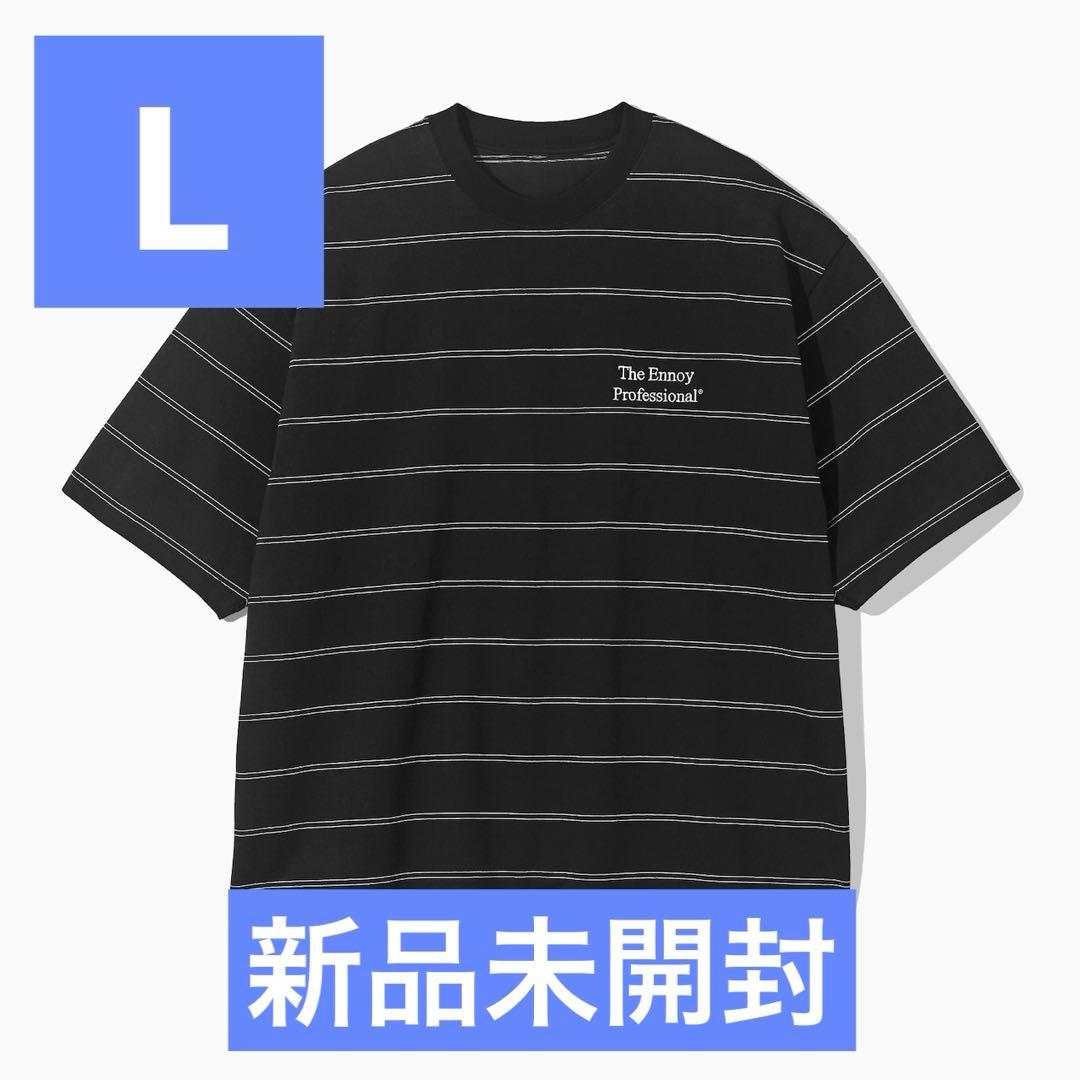 トップス PANEL BORDER S/S T-SHIRT (BLACK) ENNOY