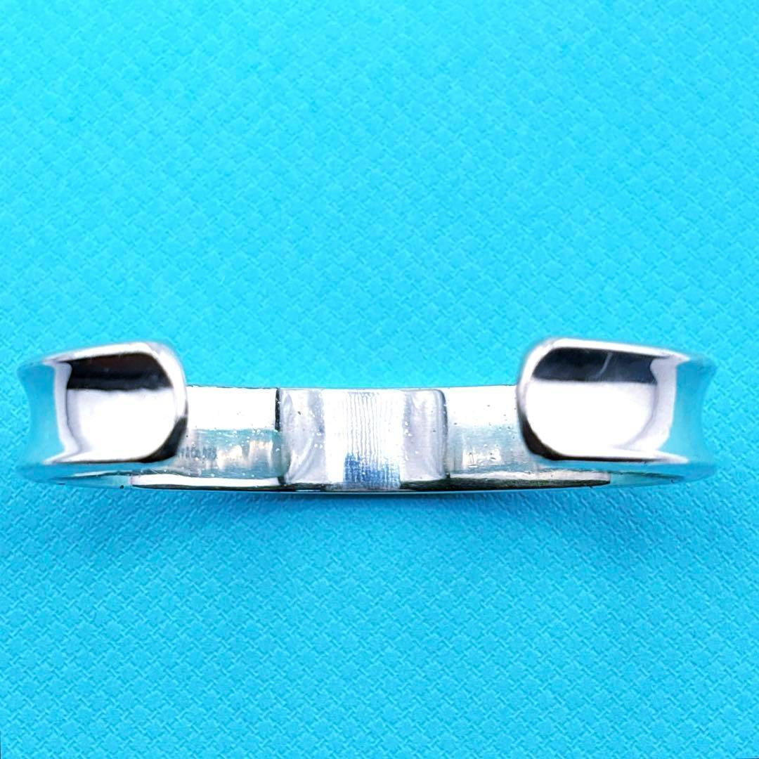 【美品】Tiffany ティファニー ナロー カフ ワイド バングル SV925
