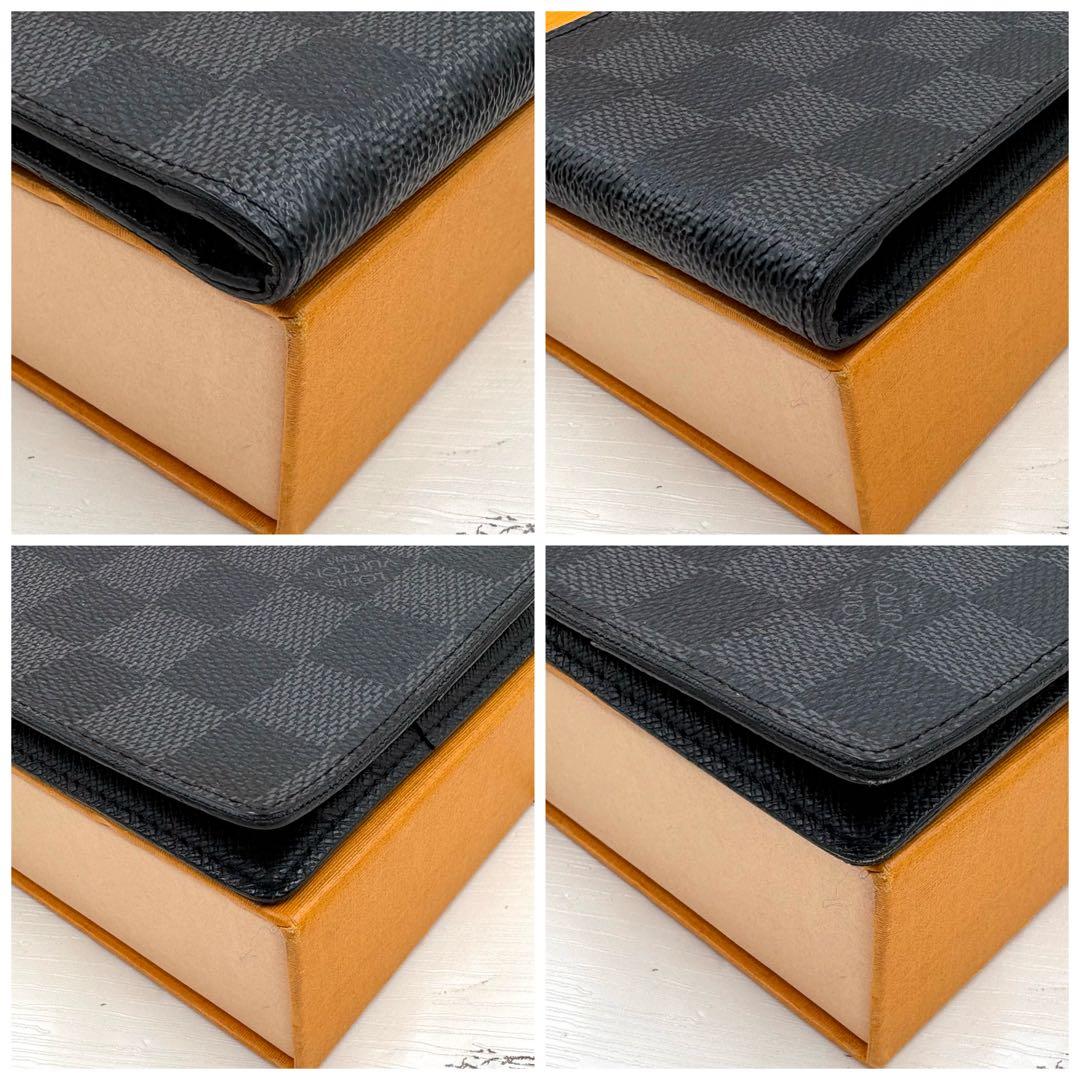 【美品】ルイヴィトン ダミエグラフィット ポルトフオイユ パンス マネークリップ