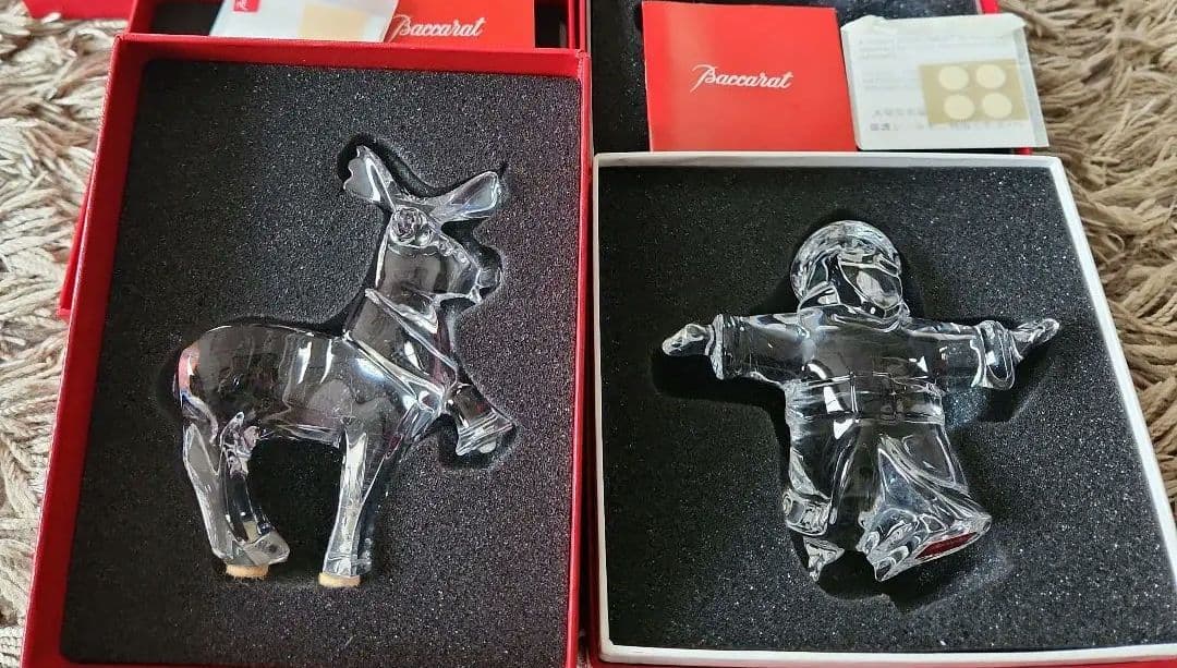 ★クリスマスセール★【美品】バカラ　クリスタル　クリスマスオーナメントセット