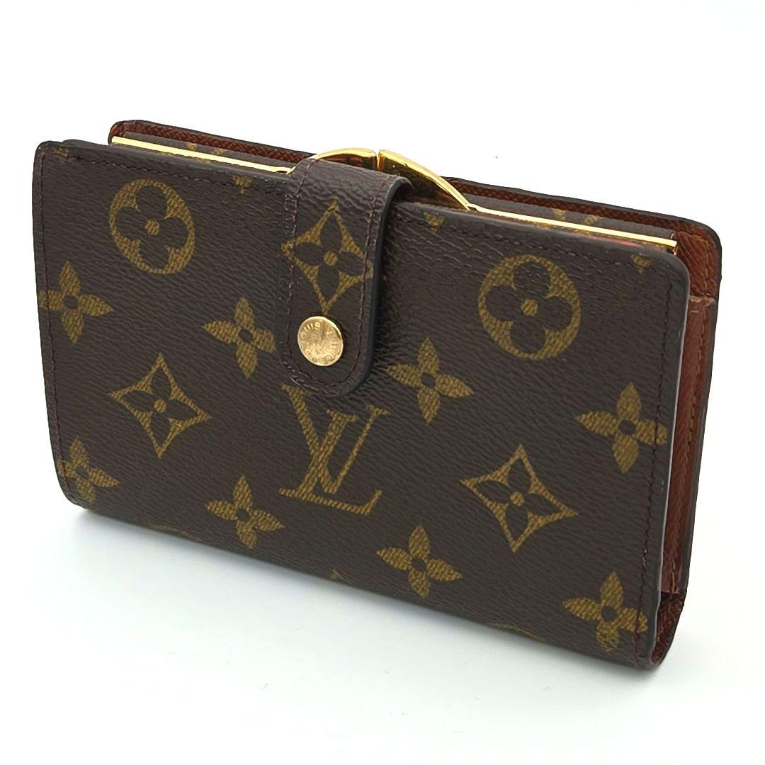 ルイヴィトン ポルトモネビエ ヴィエノワ モノグラム がま口 二つ折り財布
