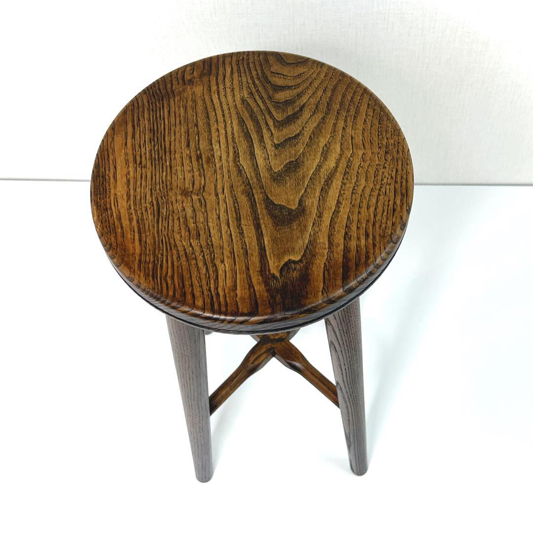 【極美品】　希少　木童工房　木製　ゴーフレットスツール 飛騨高山　アンティーク