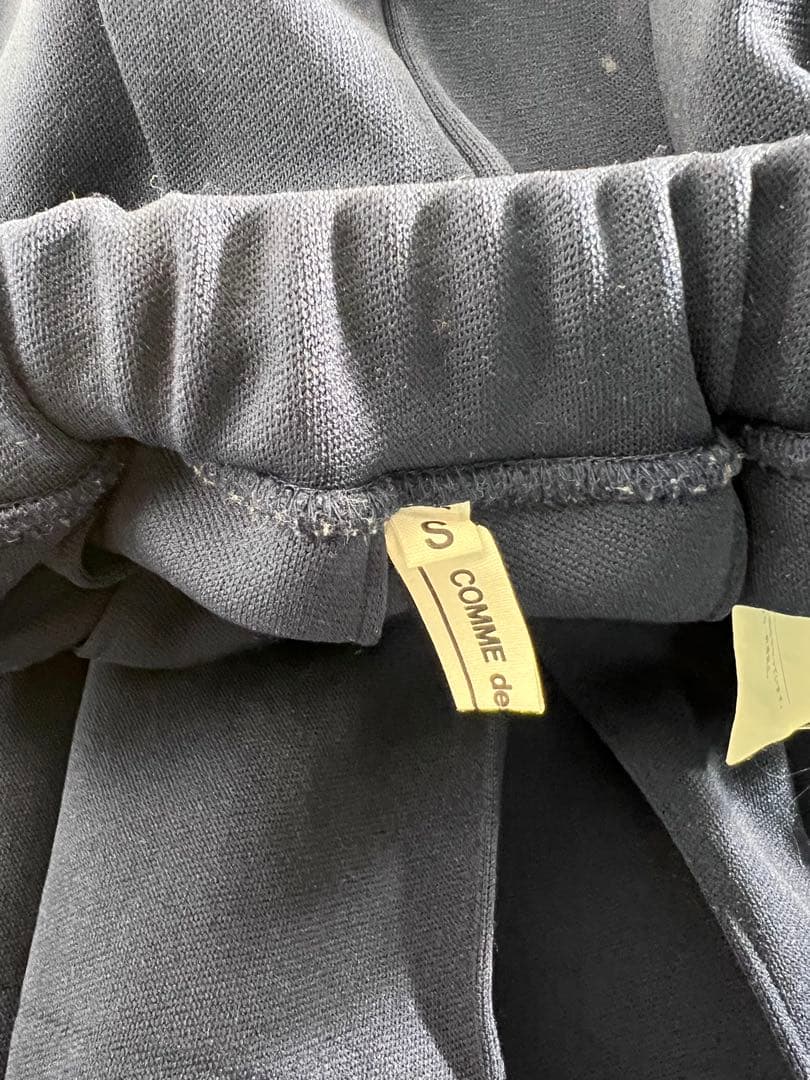 コムデギャルソン ジャージ プリーツ スカート ネイビー