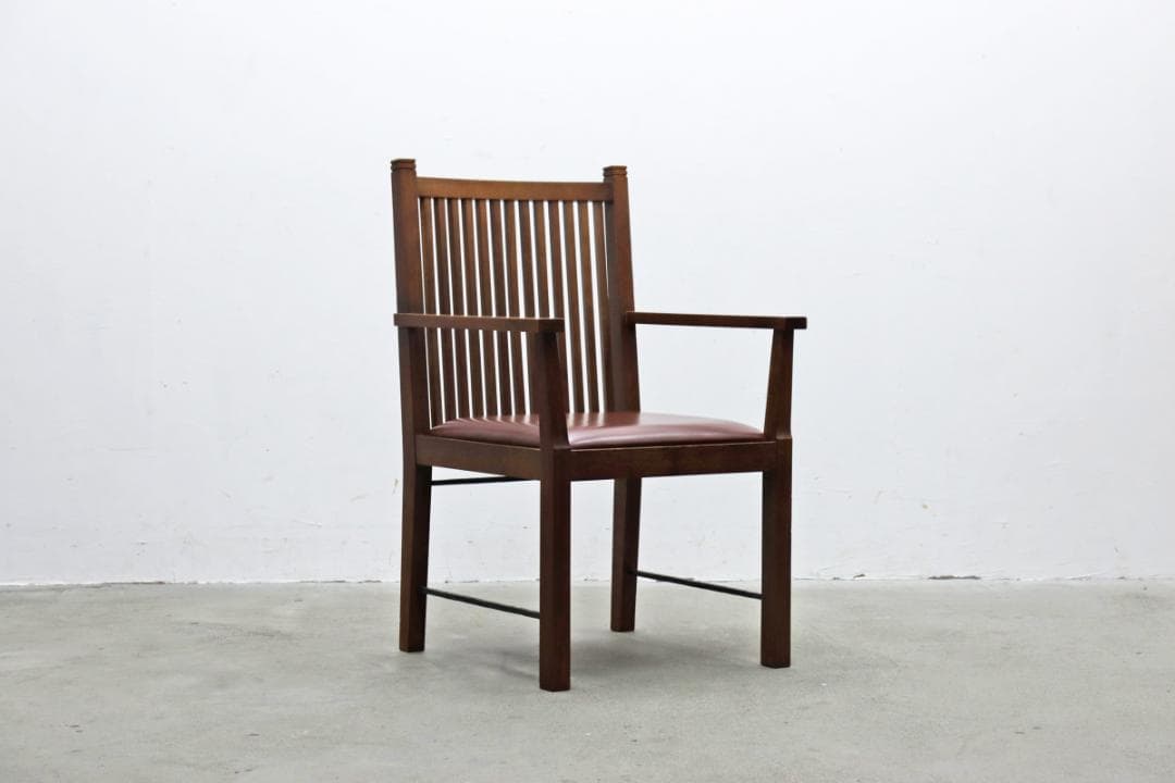 AREA エリア A-1-A 本革 ウォールナット アーム ダイニングチェア 1