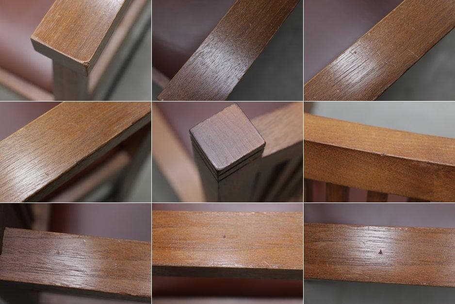 AREA エリア A-1-A 本革 ウォールナット アーム ダイニングチェア 1