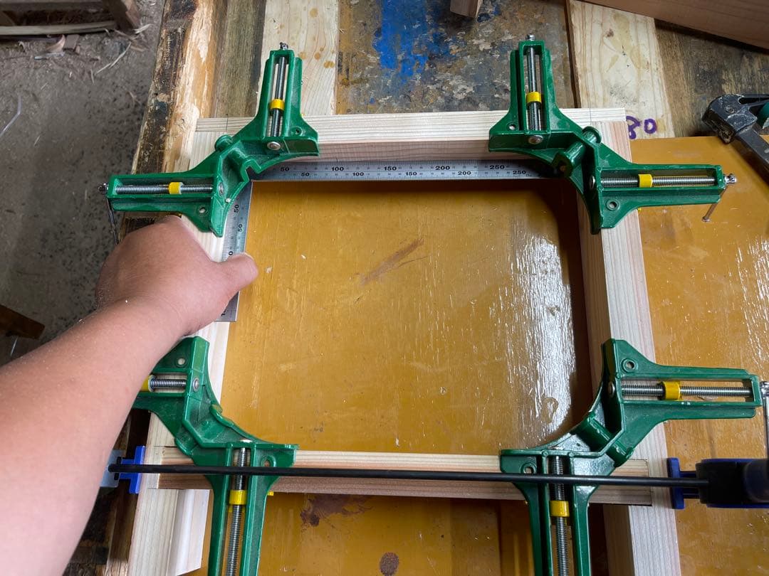 ベンチ 椅子　無垢杉材（縁台）ウレタンクリア塗装　横950mm （No.2）