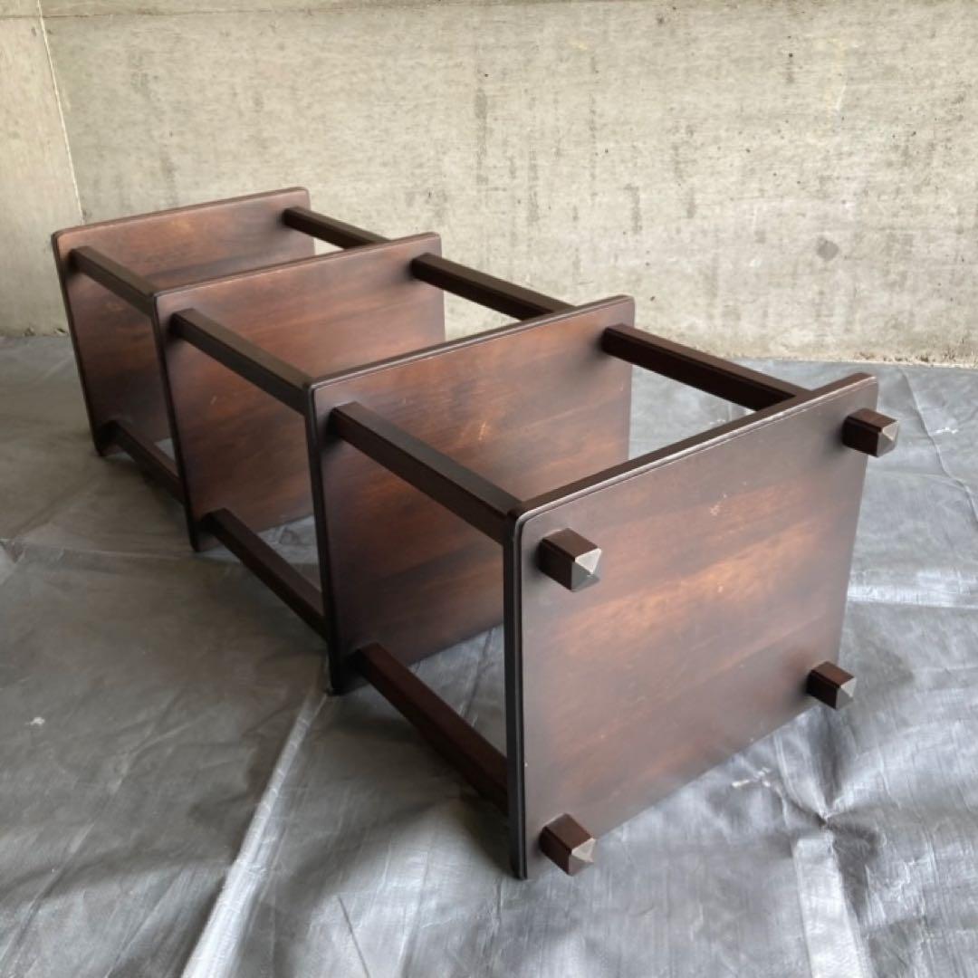 棚 シェルフ ラック 飾り棚 置物台 花台 木製 4段 ブラウン 家具 レトロ