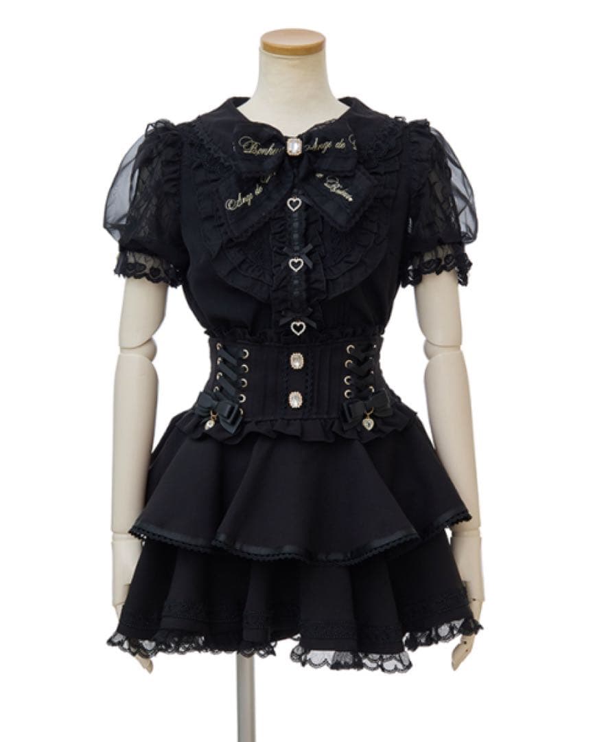 LIZLISA リボンレース衿ブラウス