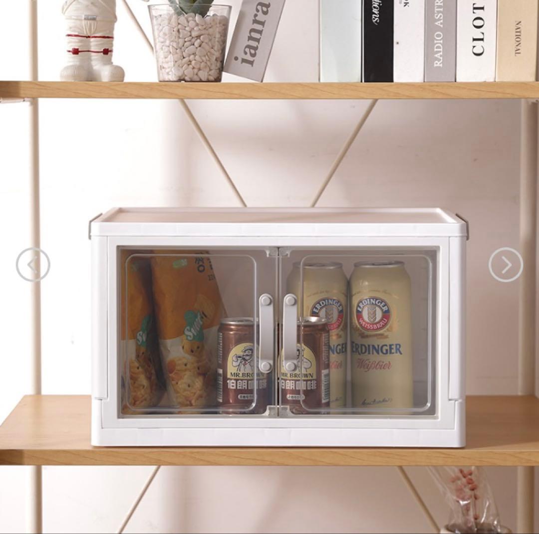 DAISO ジョイントできる扉付折りたたみ収納ケース 大 6個セット