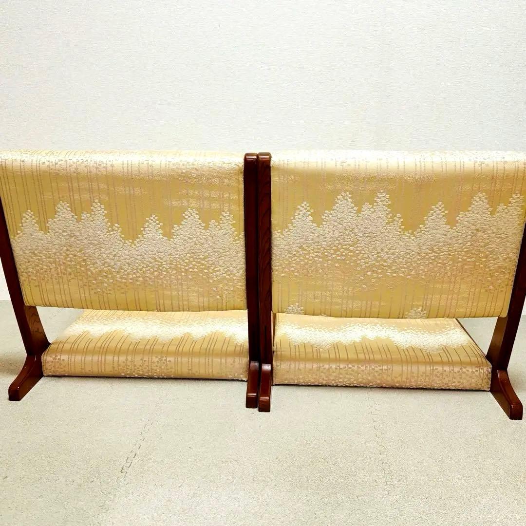 【希少】カリモク 座椅子　折りたたみ 木製　和室 和家具 和風　2脚セット